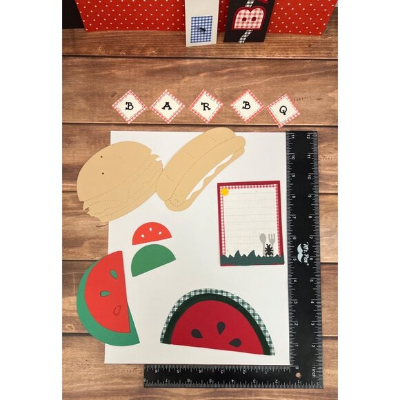 Handmade Backyard BBQ-Themed Scrapbooking Kit - Picture 3 of 5